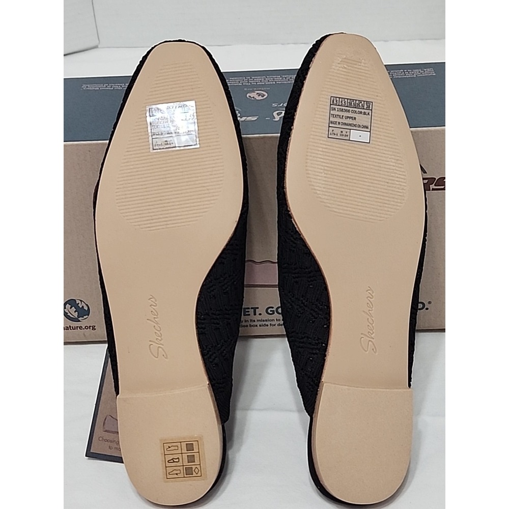 Skechers Women's 8.5 Cleo Snip - Sweet Daffodil Mule Black - Picture 3 of 5